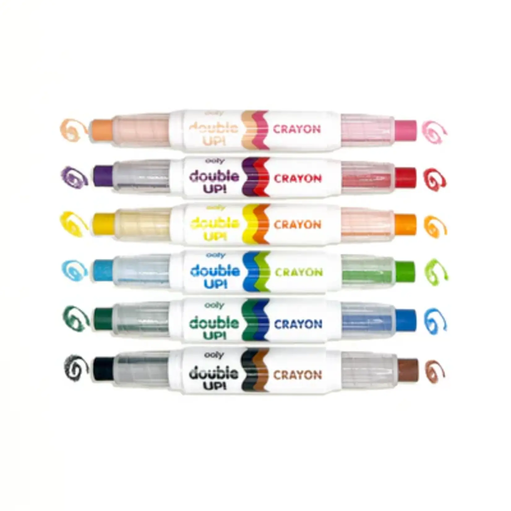 Ooly Double Up!: Double-ENded Crayons (Set of 6/ 12 Colors)
