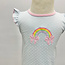 Magnolia Baby Rainbow Wishes Applique Pink Flutters Playsuit