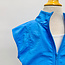 Sadie & Sage Back & Forth Crop Nylon Zip Vest - Blue