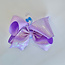 Wee Ones King Sheer Iridescent/Grosgrain Bow - Lt. Orchid