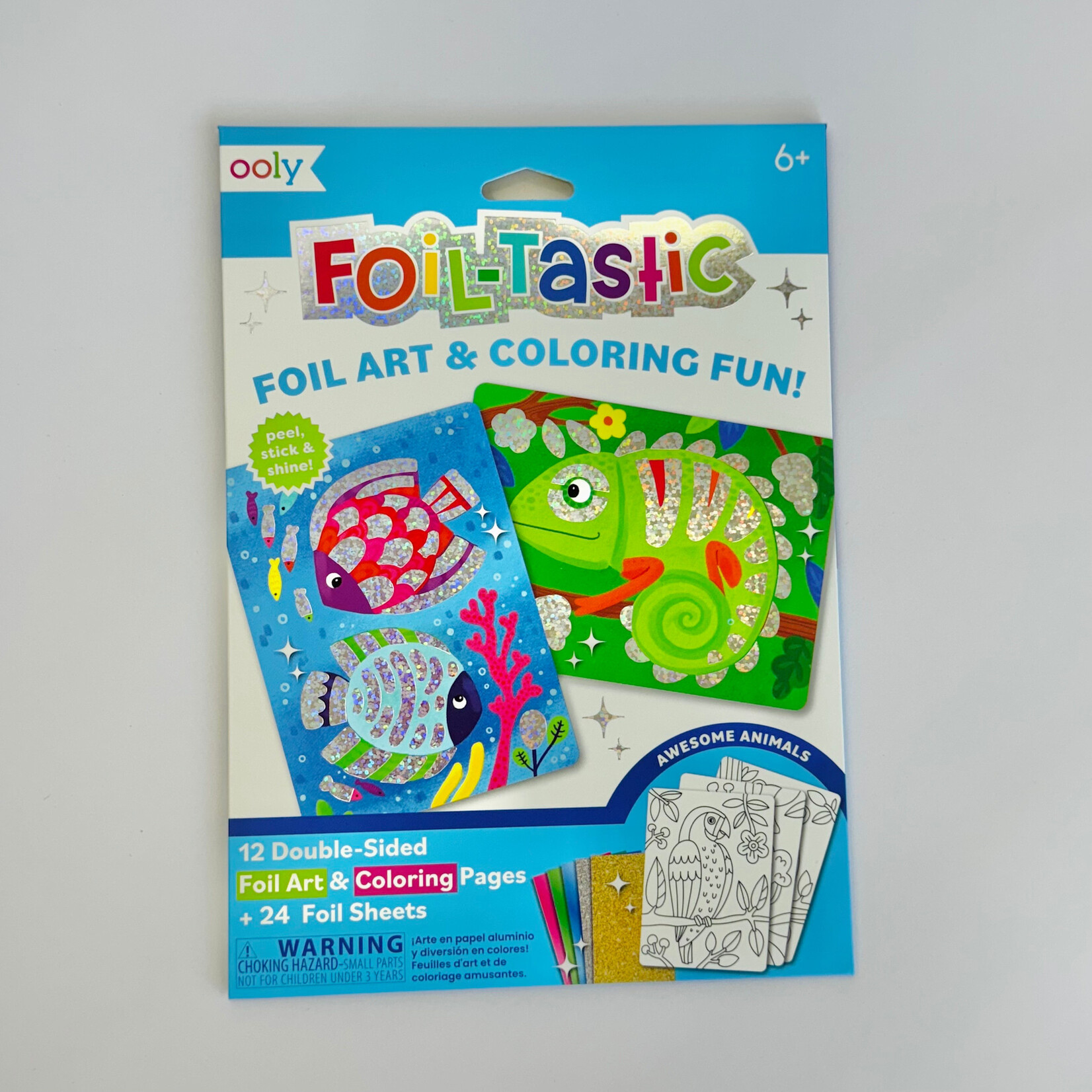 Ooly Foil-Tastic Foil Art Kit: Awesome Animals