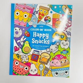 Ooly Color-in' Book: Happy Snacks Coloring Book