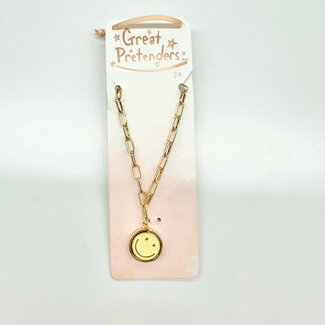 Great Pretenders Boutique Chic All Smiles Spinner Necklace - Yellow