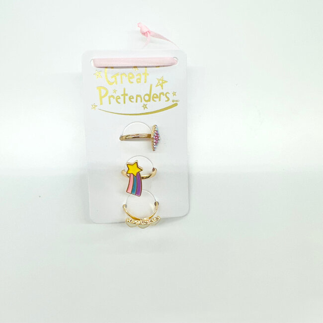 Great Pretenders Boutique Heart Star Ring Set (3 pcs)