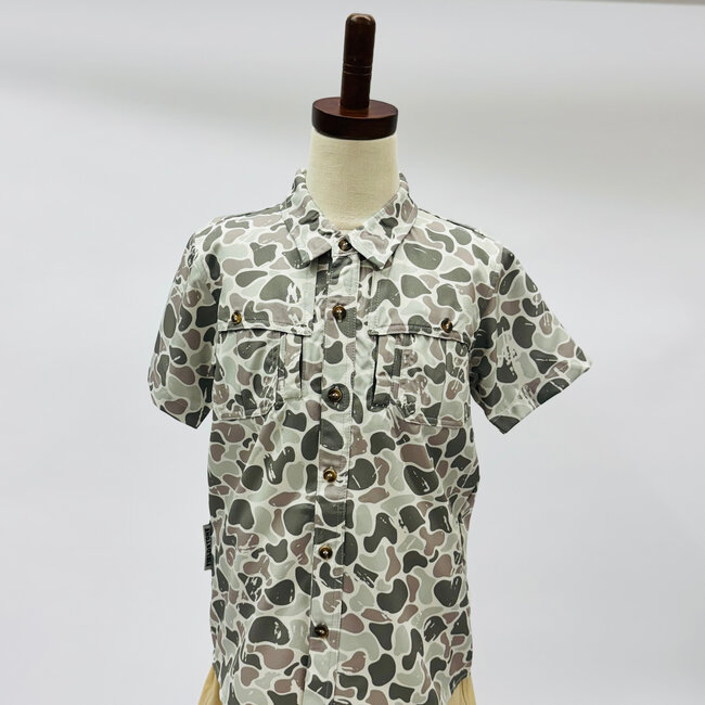 Fieldstone Marsh Camo Button Down