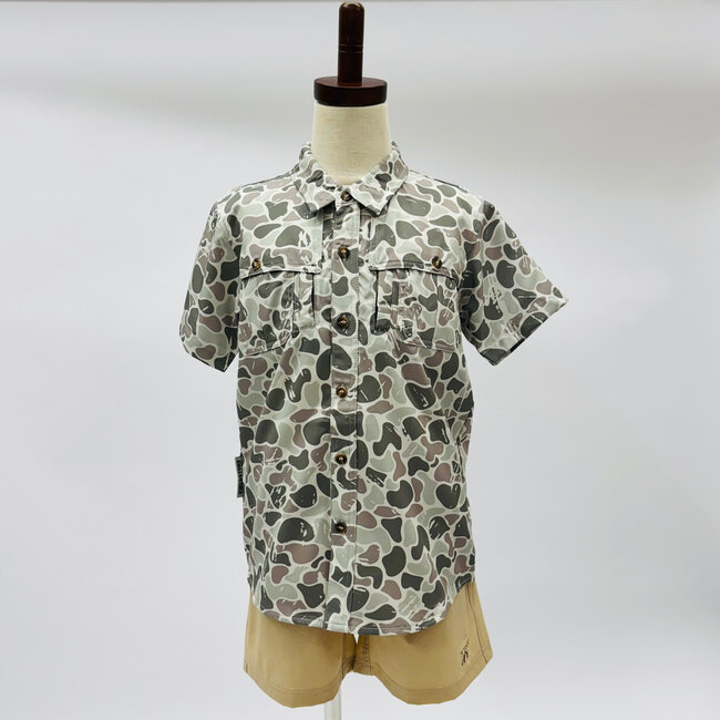 Fieldstone Marsh Camo Button Down
