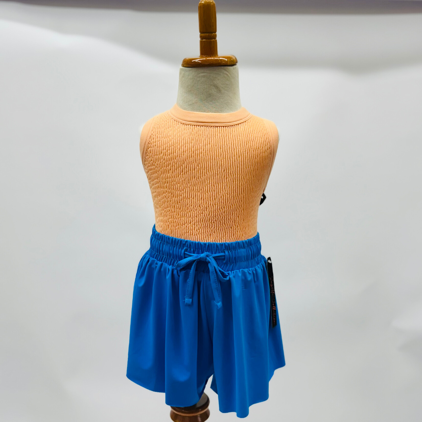 Suzette Collection Smocking Sleeveless Tank - Coral