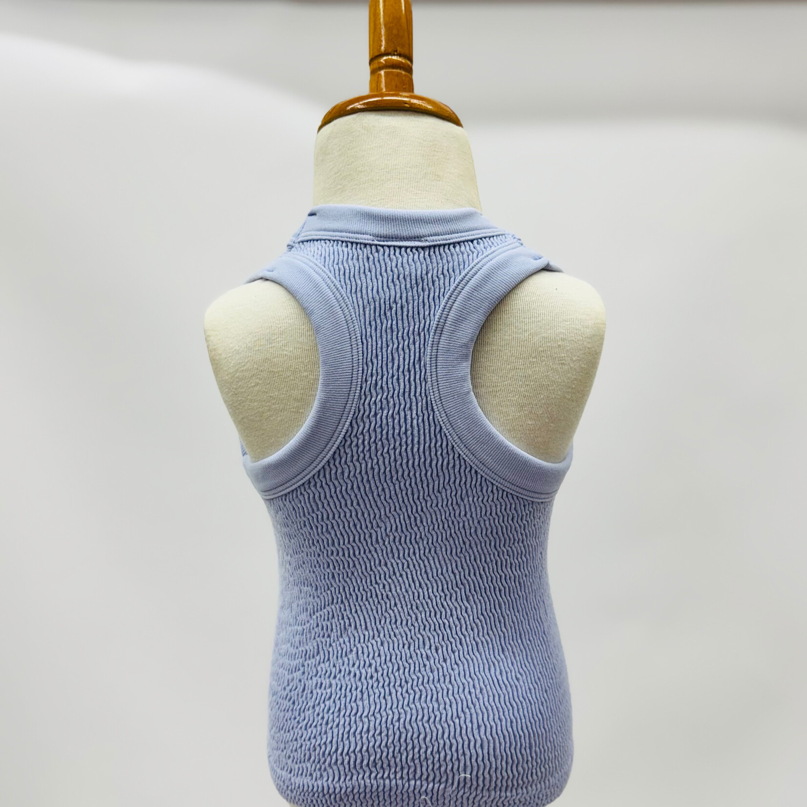 Suzette Collection Smocking Sleeveless Tank - Lavender