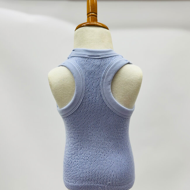 Suzette Collection Smocking Sleeveless Tank - Lavender