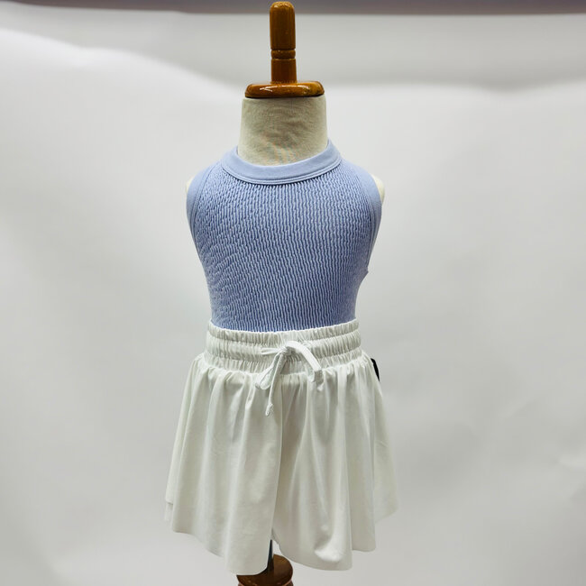 Suzette Collection Smocking Sleeveless Tank - Lavender