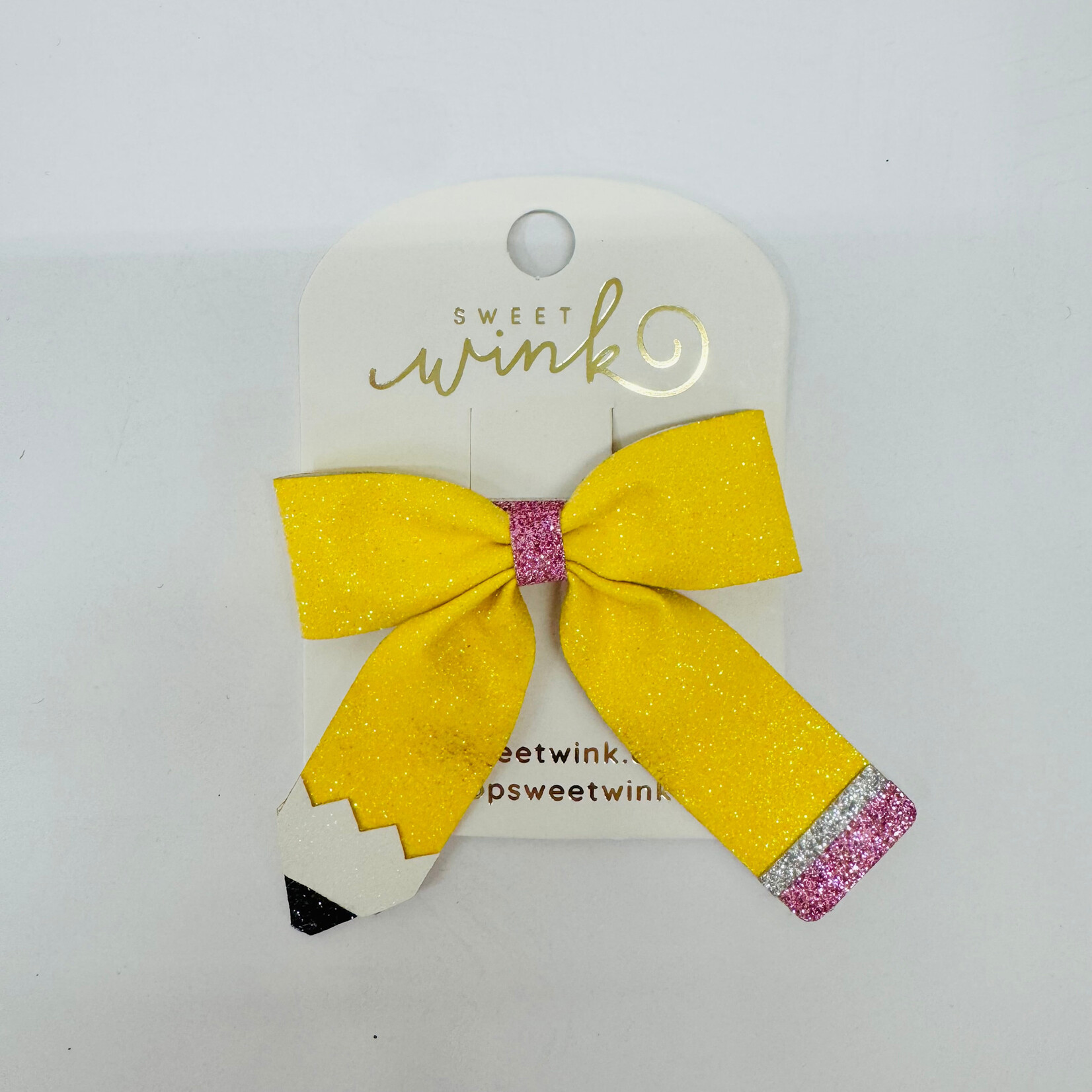 Sweet Wink Coquette Pencil Bow Clip