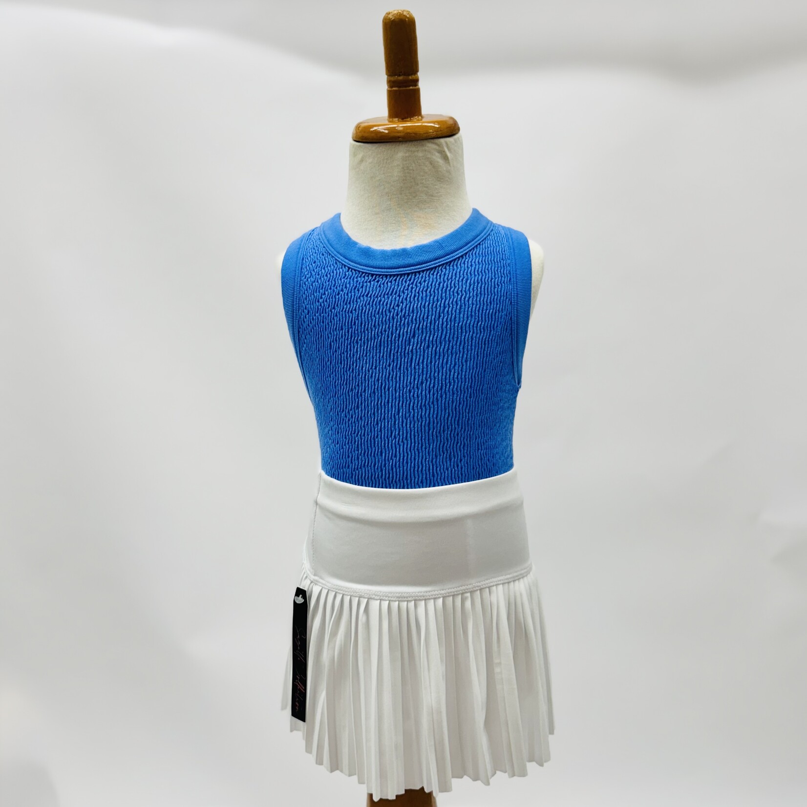 Suzette Collection Pleated Skort in White