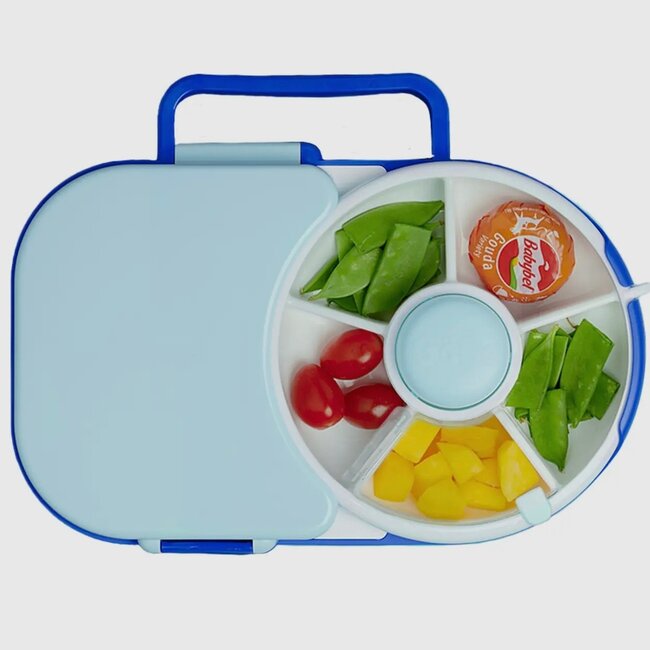 Göbe Kids 2-in-1 Lunchbox with Small Snack Spinner Flip