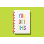 Taylor Elliott Designs Spiral Disc Notebook - "You Got This" - 200 Pages
