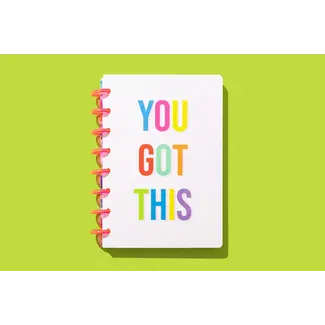 Taylor Elliott Designs Spiral Disc Notebook - "You Got This" - 200 Pages