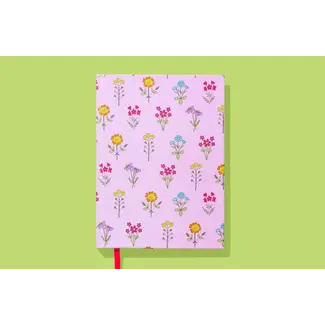 Taylor Elliott Designs Hardcover Notebook - Pink w/ Wildflowers