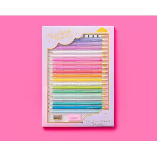 Taylor Elliott Designs Pencil Set - Motivational - Asst Colors - 22 Pc Set