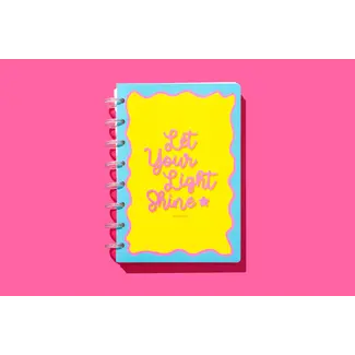 Taylor Elliott Designs Spiral Disc Notebook - "Let Your Light Shine" - 200 Pages