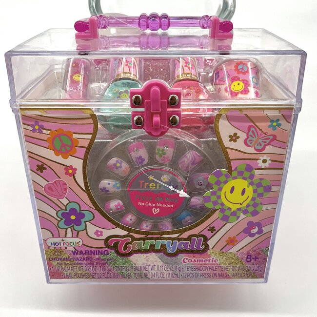Hot Focus Carry All Cosmetic, Groovy Flower