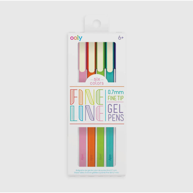 Ooly Fine Lines Gel Pens Set of 6