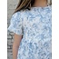 Hayden Girls Cloud Print Gauze Peplum Top