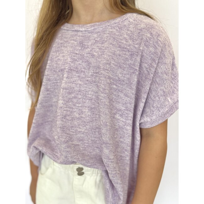 Sadie & Sage Soft Moments Knit Top - Lavender