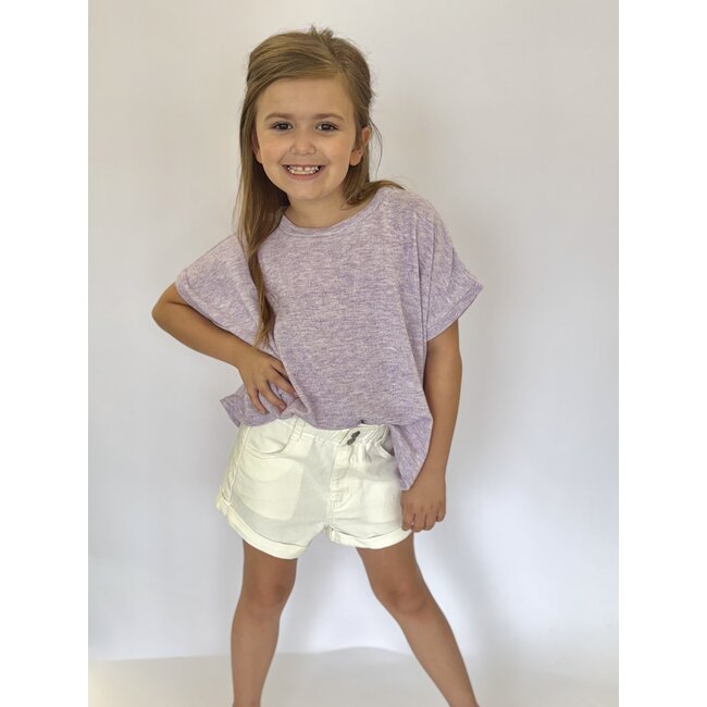 Sadie & Sage Soft Moments Knit Top - Lavender