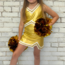 Azarhia Shimmer Cheer Suit in Gold