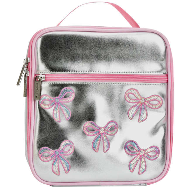 iScream Silver Sequin Bows Lunch Tote