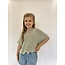 Sadie & Sage Part of Me Dolman Sleeve Knit Top - Olive Ivory