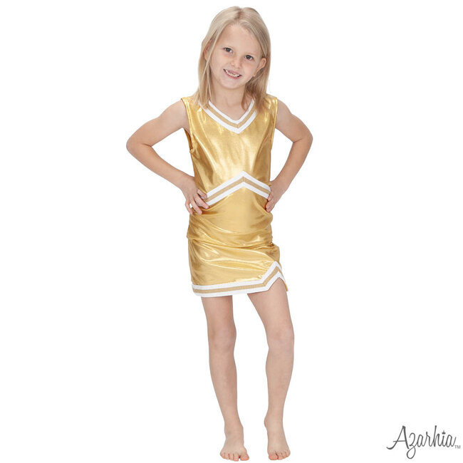Azarhia Shimmer Cheer Suit in Gold