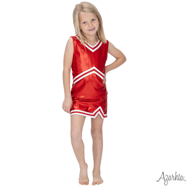 Azarhia Shimmer Cheer Suit in Red