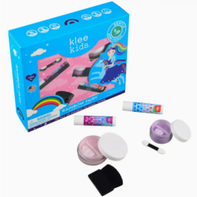 Klee Naturals Rainbow Fairy - Klee Kids Natural Mineral Play Makeup Kit - Pom Pom Fairy