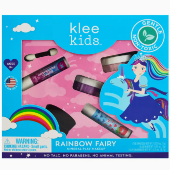 Klee Naturals Rainbow Fairy - Klee Kids Natural Mineral Play Makeup Kit - Pom Pom Fairy