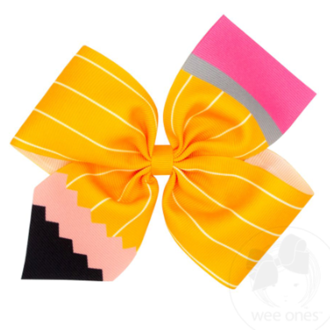 Wee Ones Grosgrain 2-Loop Bow Pencil  KING