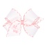 Wee Ones Grosgrain Bow with Light Pink Moonstitch Edge "Lil Sis" MEDIUM