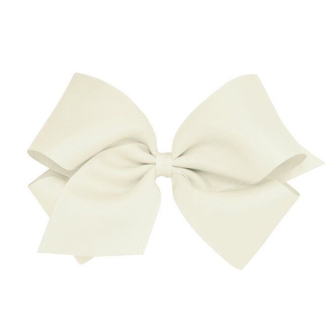 Wee Ones Grosgrain Antique White Bow