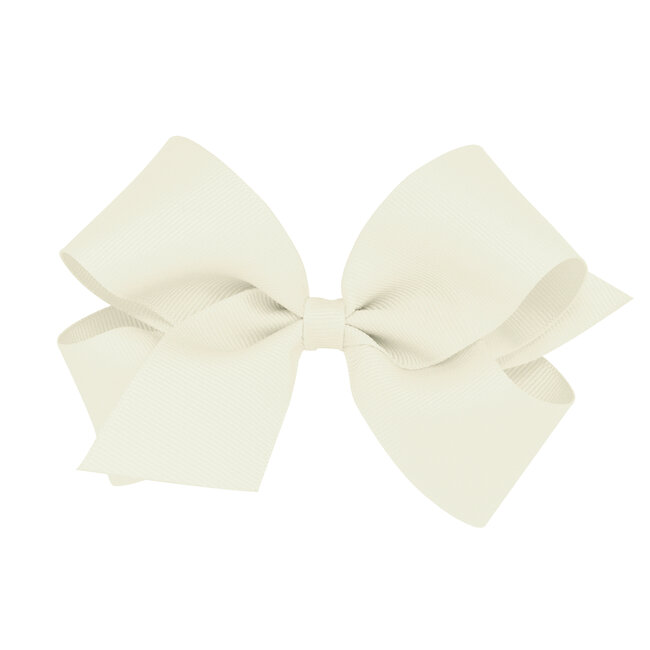 Wee Ones Grosgrain Antique White Bow