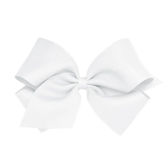 Wee Ones Grosgrain White Bow