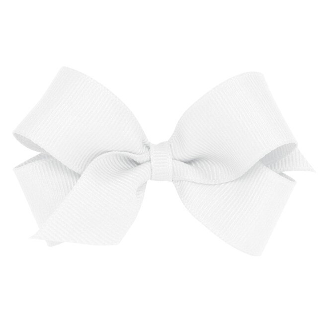 Wee Ones Grosgrain White Bow