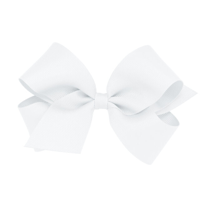 Wee Ones Grosgrain White Bow