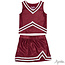 Azarhia Shimmer Cheer Suit in Maroon