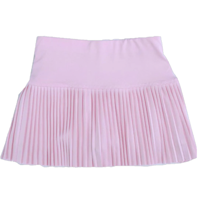 Suzette Collection Pleated Skort in Light Pink