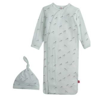 Magnetic Me Teal Savannah Plains Modal Gown+Hat