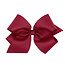 Wee Ones King Grosgrain Scalloped Edge Bow - Cranberry