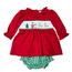 Three Sisters Christmas Time Smocked Bloomer Set