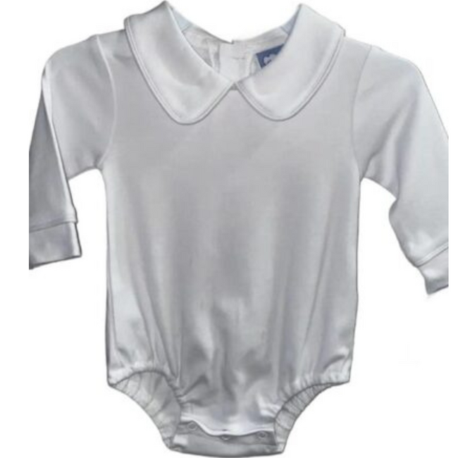 Three Sisters Boys White Long Sleeve Onesie