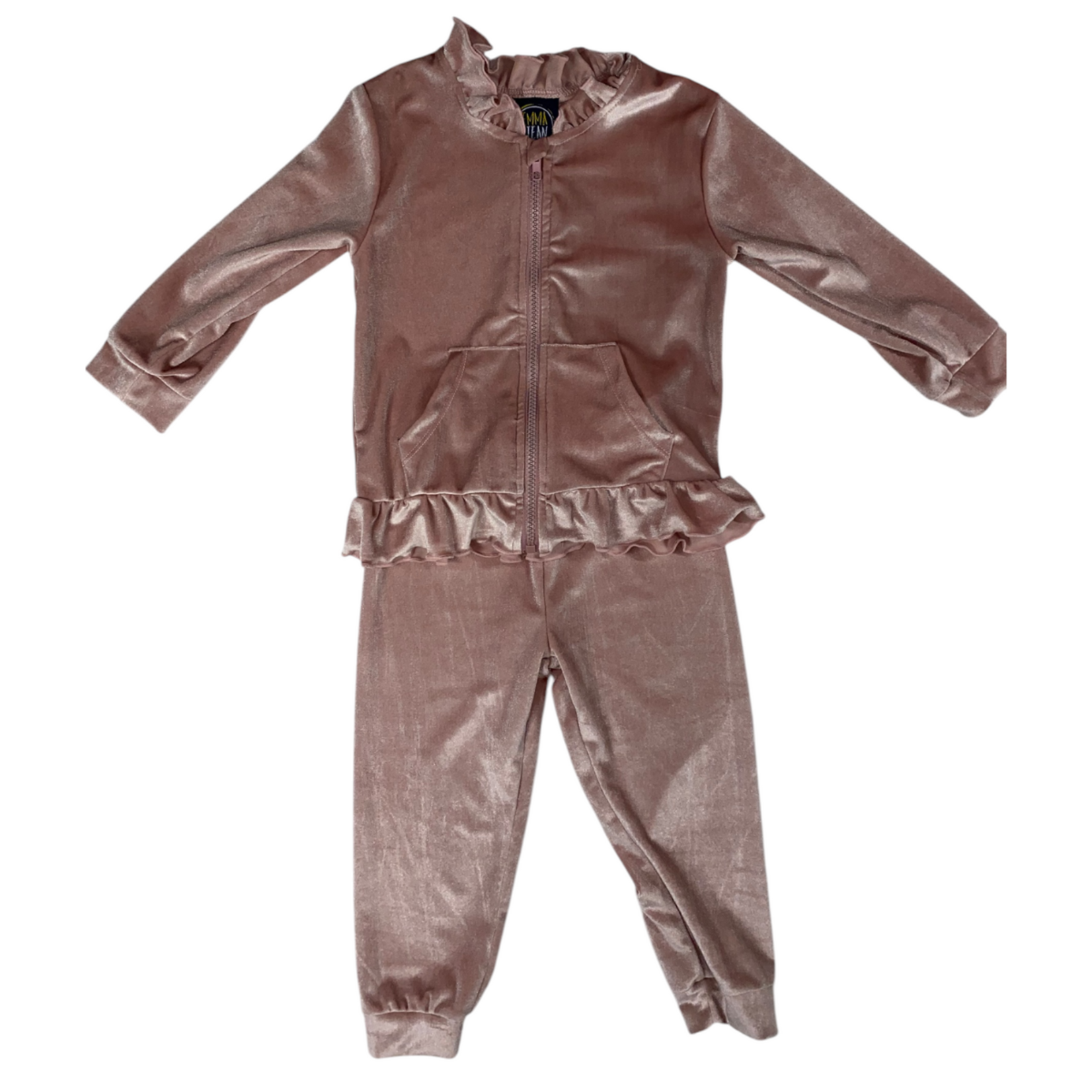 Emma Jean Velvet Set - Blush