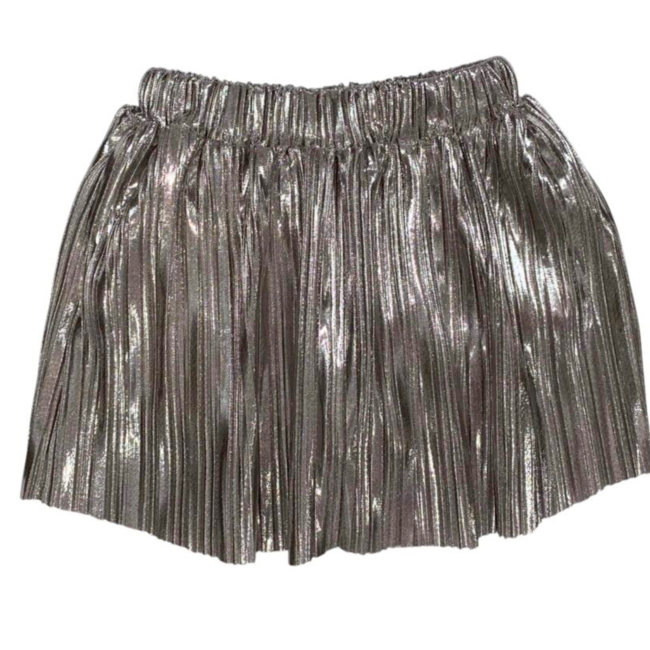 Emma Jean Blakely Skort- Silver Pleated