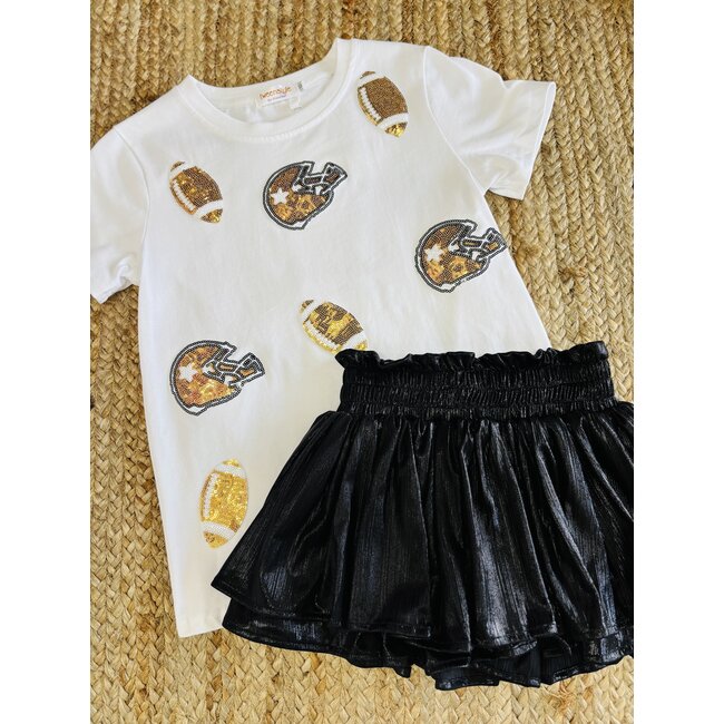 Tweenstyle by Stoopher Black Shine Skort | Size 12